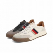 简约百搭板鞋舒适耐磨头层牛皮男鞋