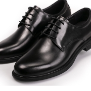 德比正装皮鞋男休闲薄底真皮软底皮鞋男商务鞋正装新郎结婚鞋圆头